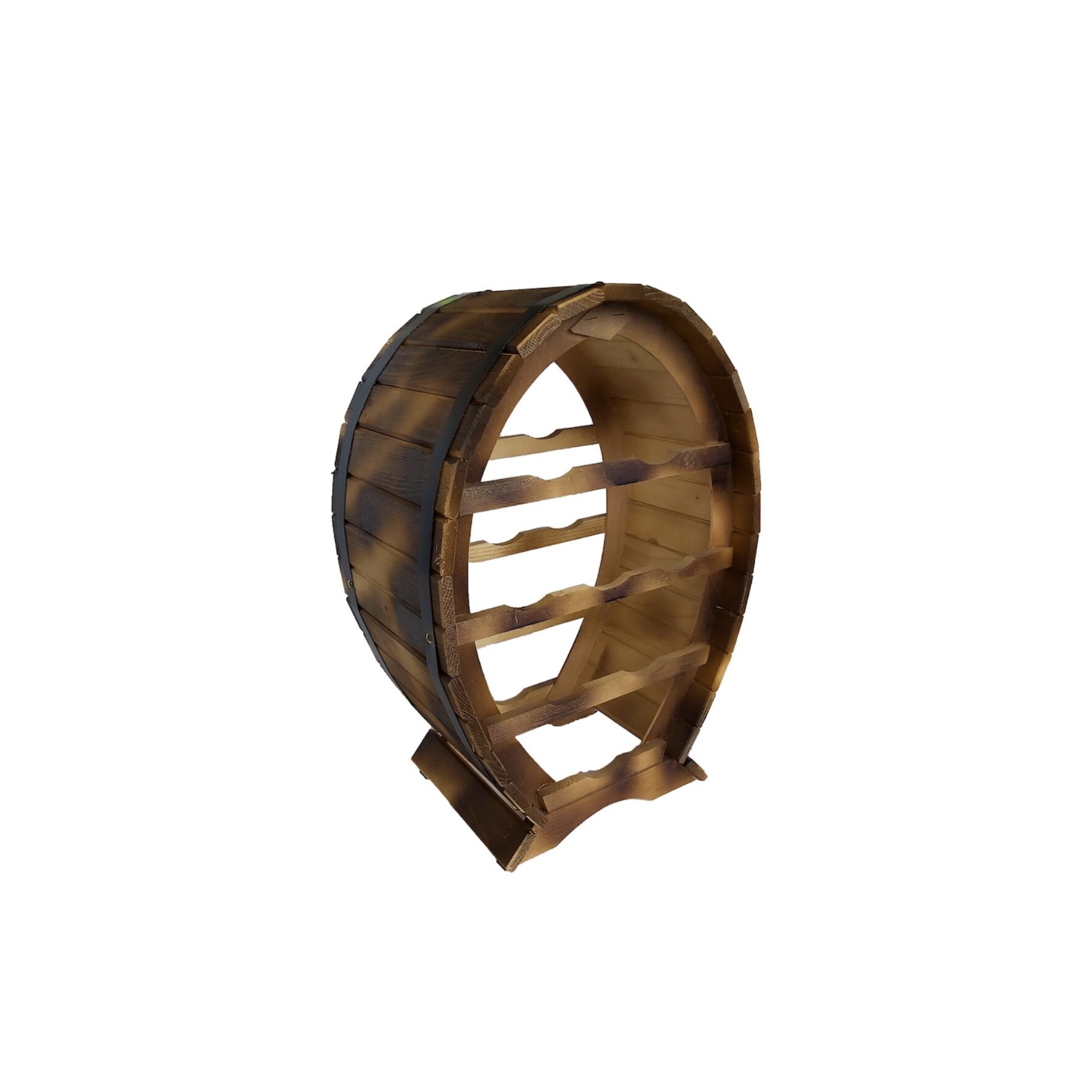 Suport din lemn pentru sticle vin, 8 sticle, 55h x 38L x 24l