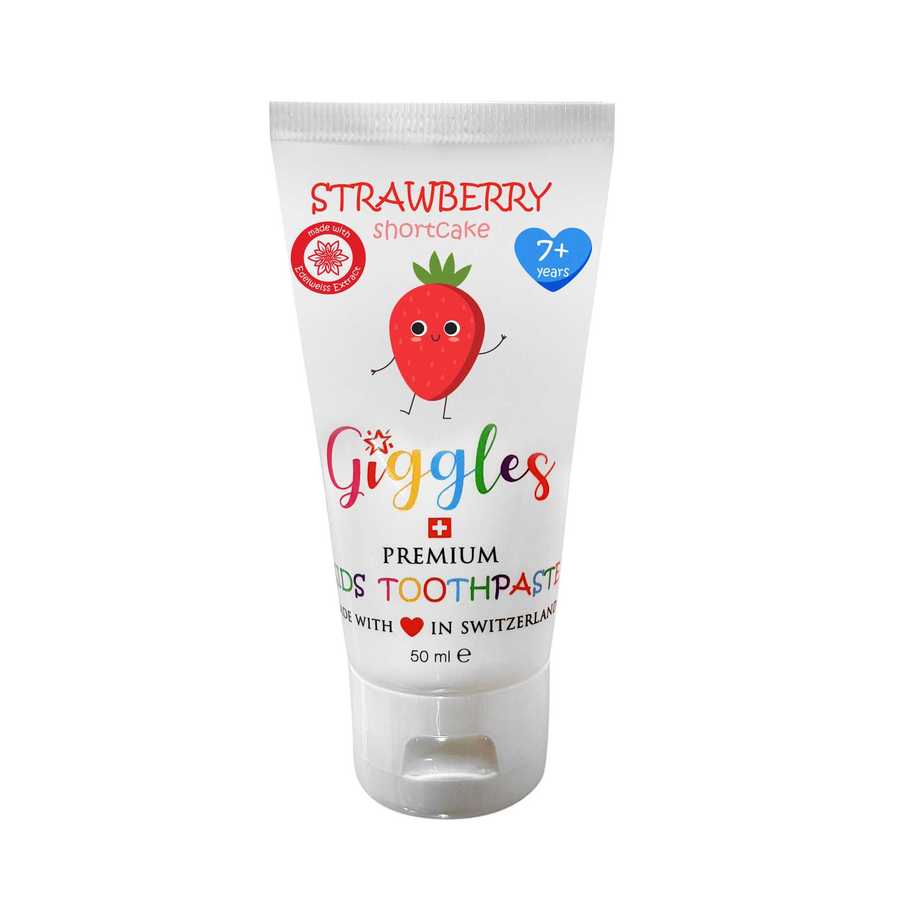 Pasta de dinti pentru copii Strawberry shortcake, Giggles, peste 7 ani, 50 ml
