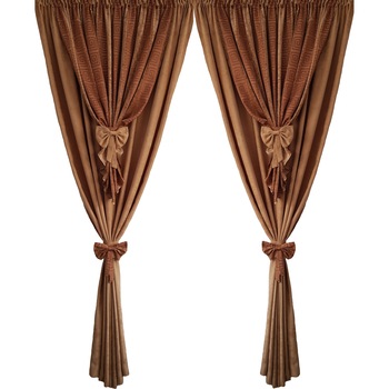 Set 2 draperii DECORINT pe rejansa (DR.67), bej, maro, 200x245cmx2 buc Set 2 draperii DECORINT pe rejansa (DR.67), bej, maro, 200x245cmx2 buc