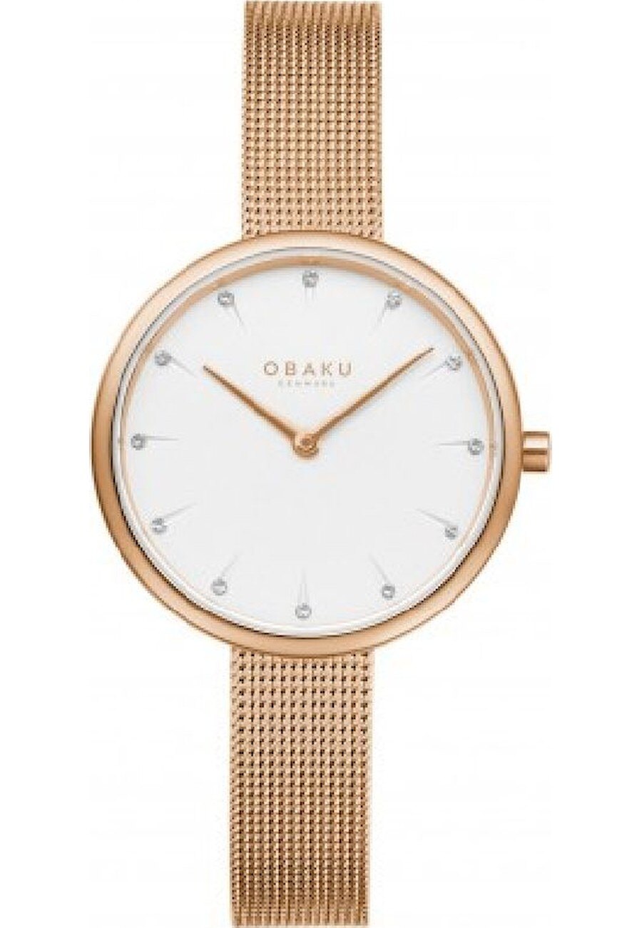 Ceas barbati, Obaku, 30mm, Analog, Auriu