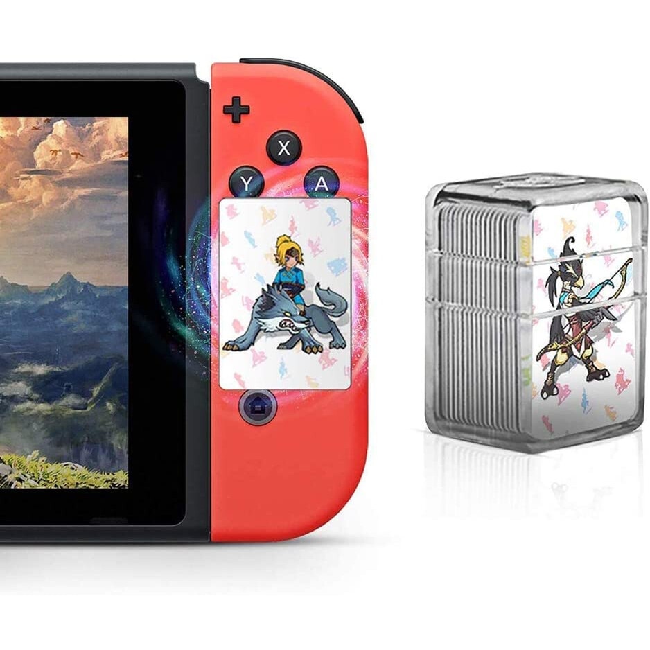Set 24 carduri NFCThe Legend of Zelda Breath of The Wild compatibil cu Switch / Lite Wii U, Multicolor