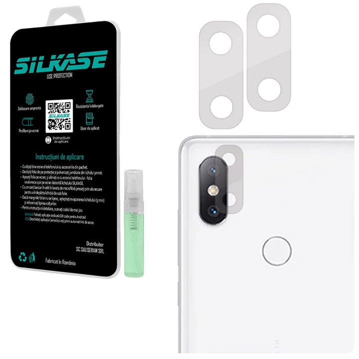 Комплект 3 фолиа SILKASE за Xiaomi Mi MIX 3, защита на камерата, възобновяем силикон