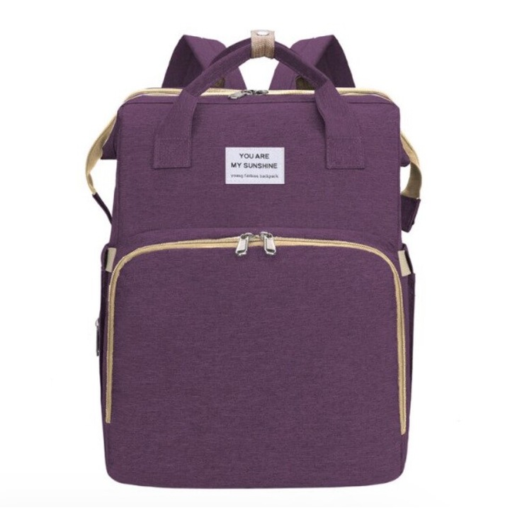 Geanta-Rucsac extensibila multifunctionala, cu patut pliabil, impermeabila, mov