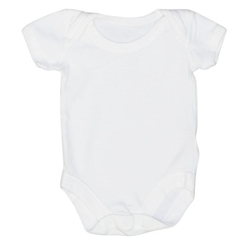 Body maneca scurta, Prichindel, alb