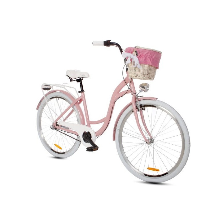 Велосипед Goetze® Style Pамка Алуминий 3 скоростен колела 28" Розов 160-185 cm височина