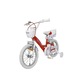 Bicicleta pentru copii NOVOKIDS™ Splend'Or PRO Line Edition, Cu cosulet, Roti 16" inch, Maxim 35 kg, Cadru din otel, Roti ajutatoare detasabile, Ghidon reglabil pe inaltime, Rosu