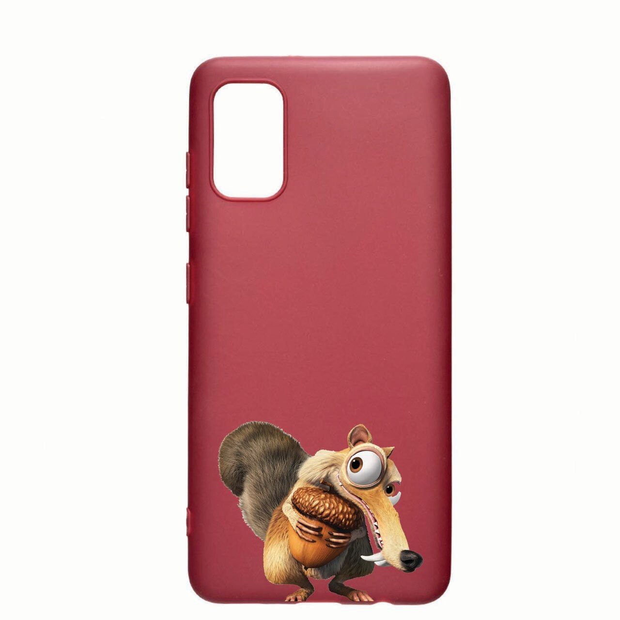 Husa Silicon Compatibila cu Huawei P Smart (2021), Ice Age - Nutty, rezistenta la uzura, anti-alunecare, Pomogranate, PG23