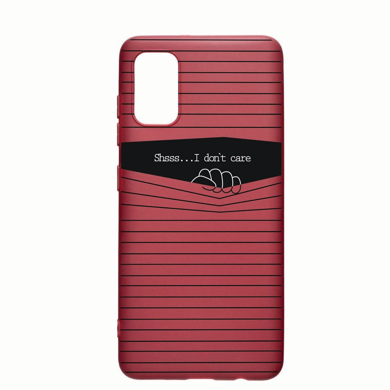 Husa Silicon Compatibila cu Samsung Galaxy A72 4G / Galaxy A72 5G, I Don’t Care, rezistenta la uzura, anti-alunecare, Pomogranate, PG36