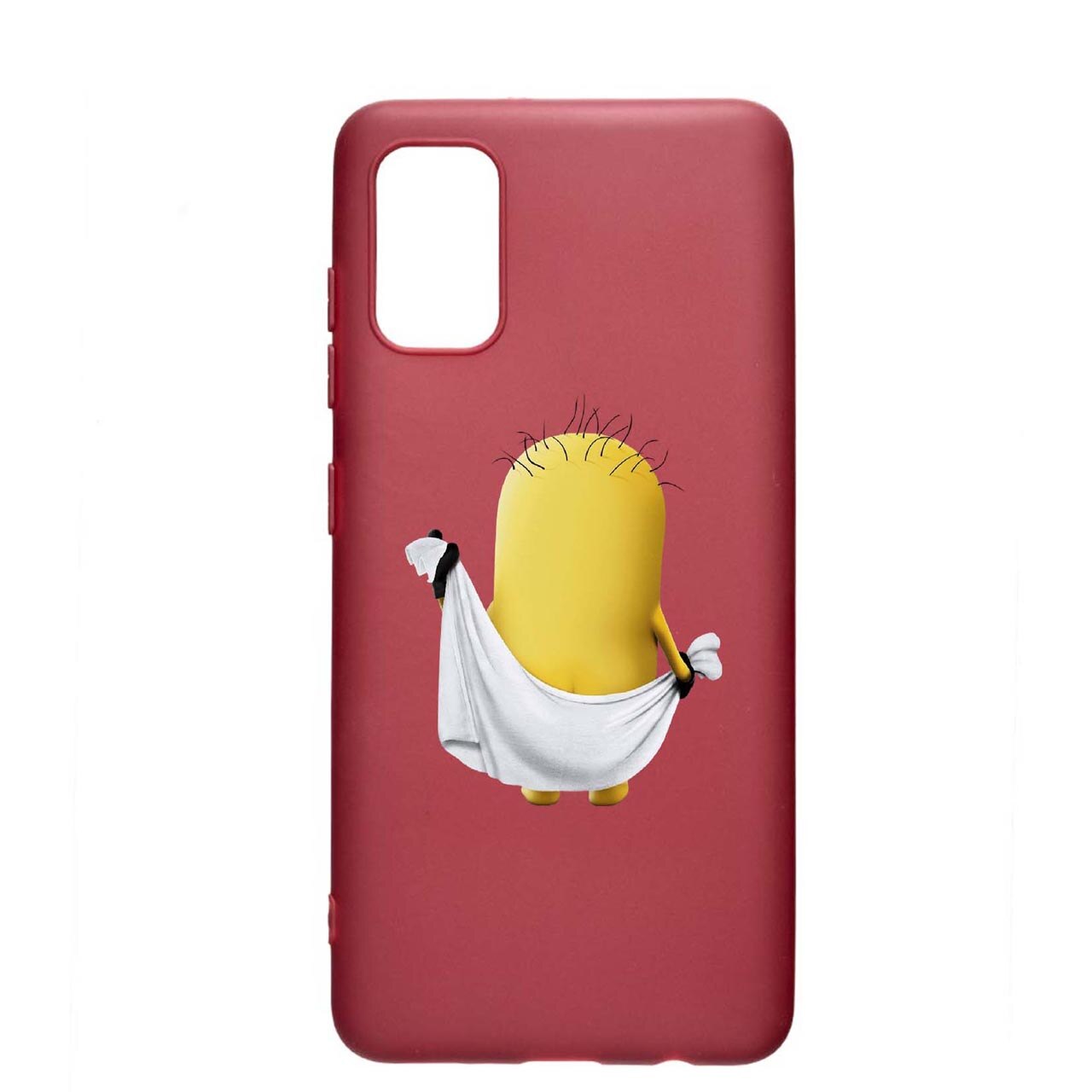 Husa Silicon Cartoon, Minion, compatibila cu Samsung Galaxy A72 4G / Galaxy A72 5G, rezistenta la uzura, anti-alunecare, Pomogranate, PG219