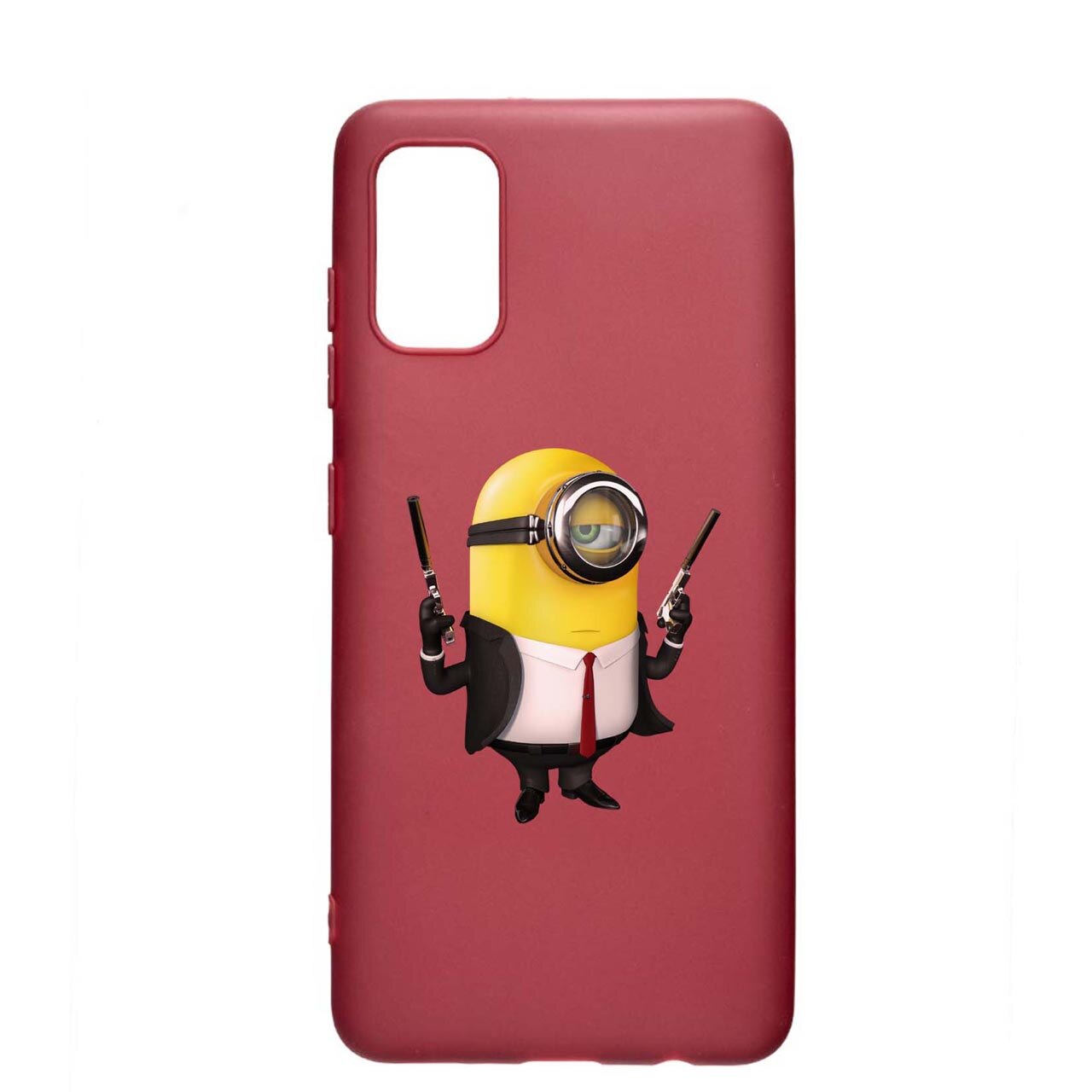 Husa Silicon Compatibila Cu Samsung Galaxy A72 4G / Galaxy A72 5G, Minion Hitman, rezistenta la uzura, anti-alunecare, Pomogranate, PG214