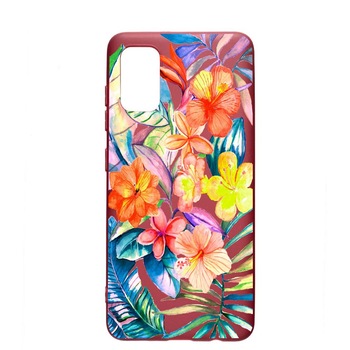 Husa Silicon Tropical Flowers, compatibila cu Samsung Galaxy A52 4G / Galaxy A52 5G, rezistenta la uzura, anti-alunecare, Pomogranate, PG498 Husa Silicon Tropical Flowers, compatibila cu Samsung Galaxy A52 4G / Galaxy A52 5G, rezistenta la uzura, anti-alunecare, Pomogranate, PG498