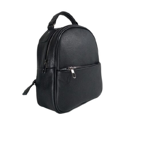 Rucsac, OzzO, Alia, dama, piele naturala, captusit integral interior, 3 buzunare, Negru