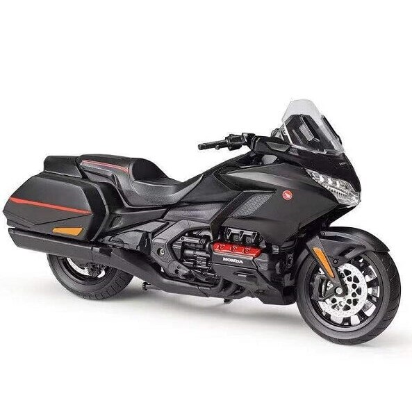 Macheta motocicleta Welly 2020 Honda Gold Wing, 1:12, PVC, 18 cm, Negru/Rosu