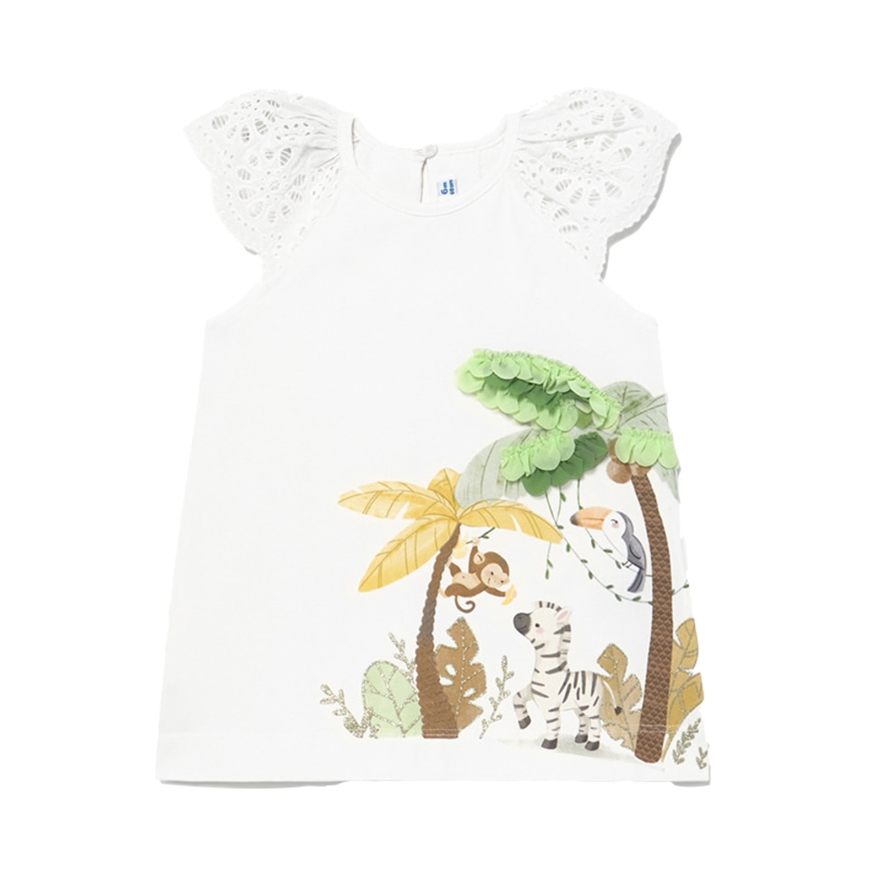 Rochie serigrafie imprimeu jungla,Mayoral