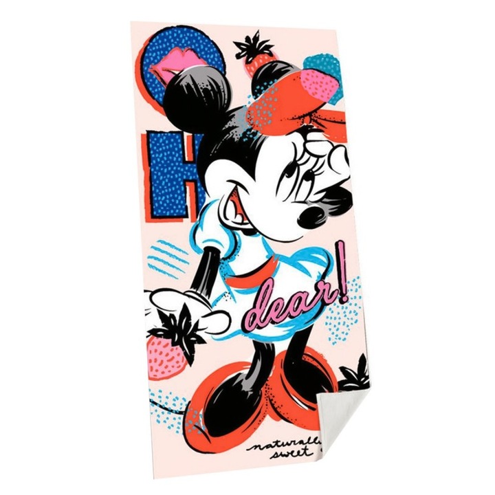 Minnie Mouse Strand Törölköző Oh Dear, 70x140cm, Többszínű