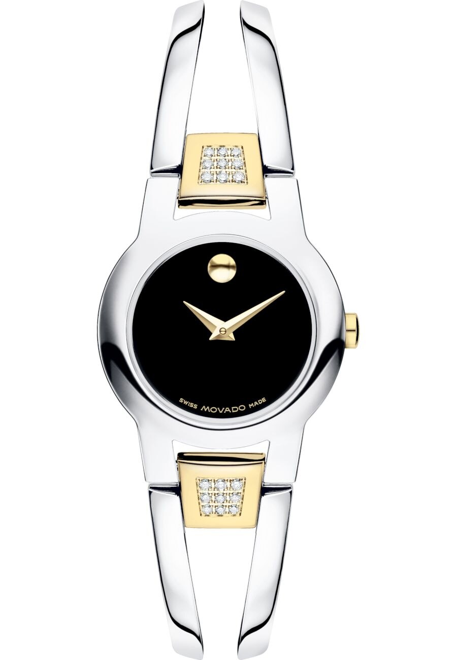 Ceas unisex Movado 606894, 3 ATM, Argintiu