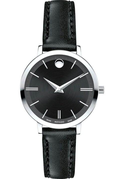 Uniszex óra Movado 607094, 3 ATM, fekete