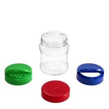 Borcan plastic 225 ml cu capac 63mm Borcan plastic 225 ml cu capac 63mm