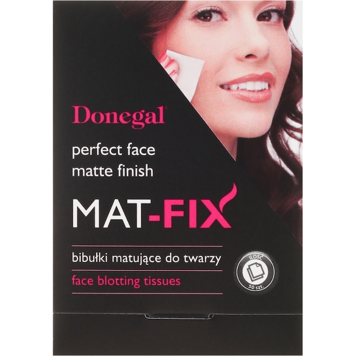 Fluid hidrant matifiant Donegal pentru fata, 50 bucati, Mat-fix