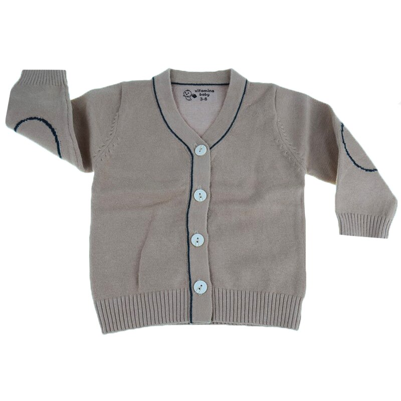 Cardigan cu maneca lunga pentru baieti Vitamins 322B_86 cm, Bej 53380