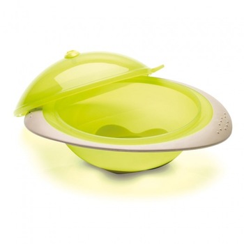 Castron cu capac Thermobaby, pentru microunde, Verde Castron cu capac Thermobaby, pentru microunde, Verde