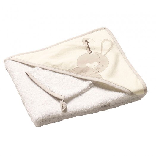Prosop de baie Thermobaby Good Night Bunny, 70x70 cm
