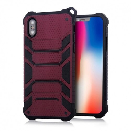 Husa compatibila cu APPLE iPhone X - Spider armor (wine red)