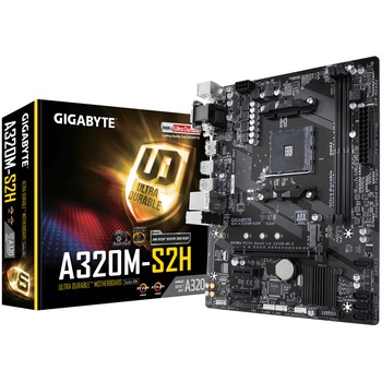 Placa de baza Gigabyte A320M-S2H, Socket AM4 Placa de baza Gigabyte A320M-S2H, Socket AM4