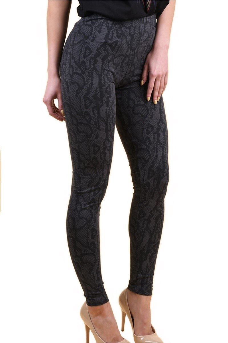 Colanti dama Snake Asphalt, Gri