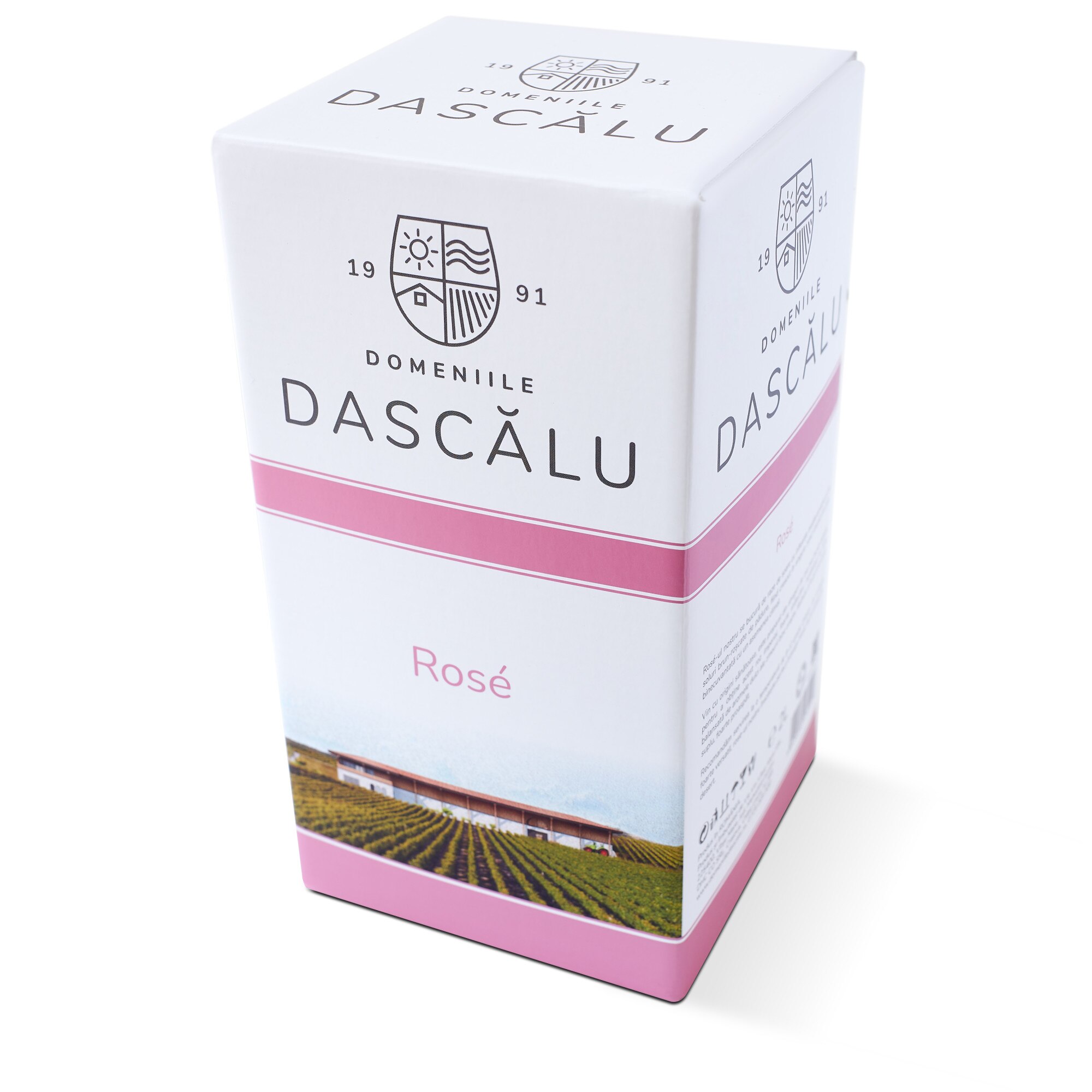 Vin Dascalu Vin Roze Demisec, Domeniile Dascalu, 2019, Syrah, D.O.C.-Vinju Mare ...