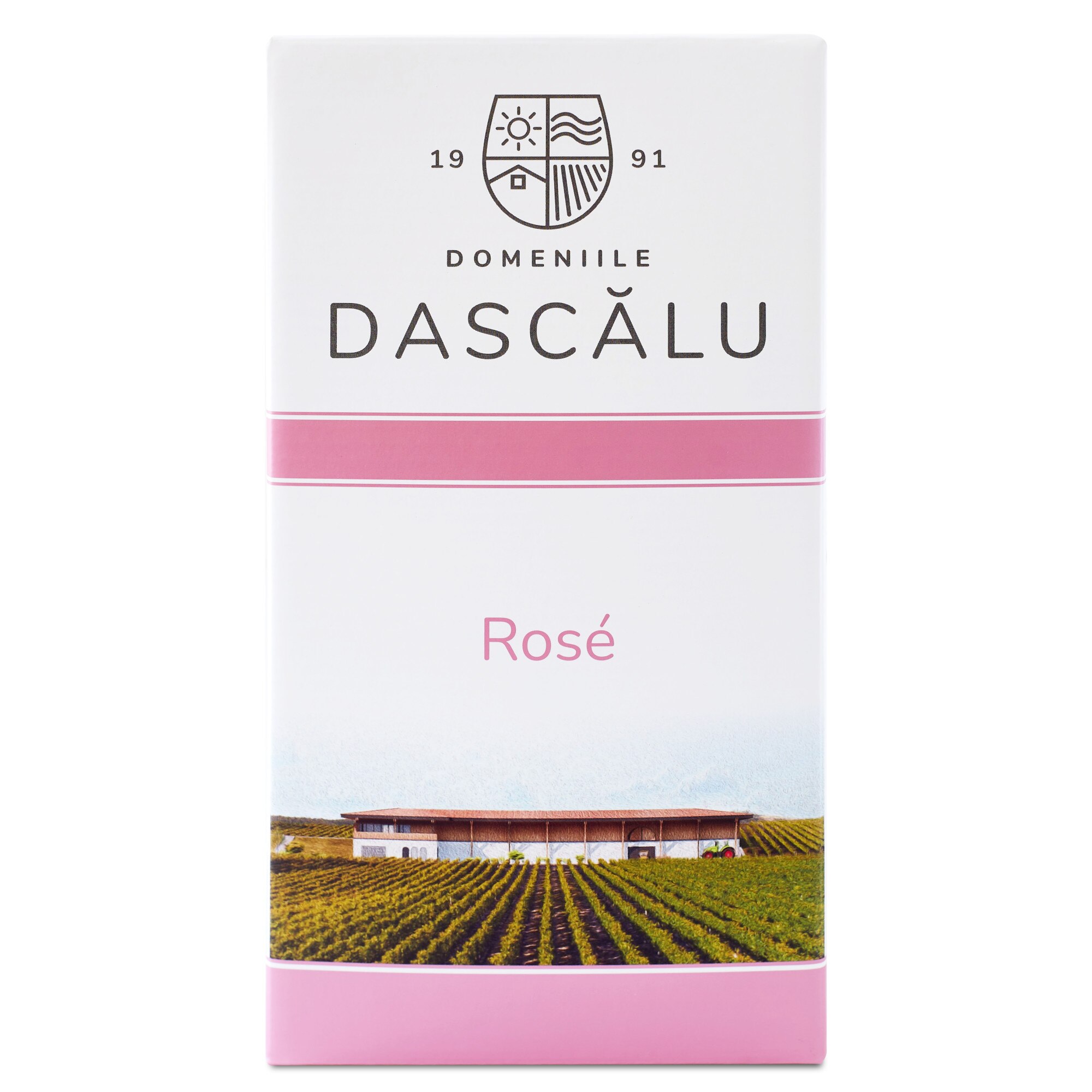 Vin Dascalu Vin Roze Demisec, Domeniile Dascalu, 2019, Syrah, D.O.C.-Vinju Mare ...