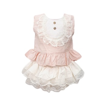 Compleu bebe Fantasia Land, Roz-alb Compleu bebe Fantasia Land, Roz-alb