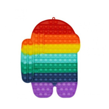 Jucarie Pop It XXL Zenuk® - Among US Urias, Senzorial, Antistres, 30 cm, Multicolor Jucarie Pop It XXL Zenuk® - Among US Urias, Senzorial, Antistres, 30 cm, Multicolor