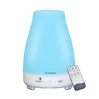 Umidificator cu telecomanda aromaterapie, DEWINNER , Aromaterapie Ultrasonic 200 ML cu LED, difuzor Umidificator cu telecomanda aromaterapie, DEWINNER , Aromaterapie Ultrasonic 200 ML cu LED, difuzor