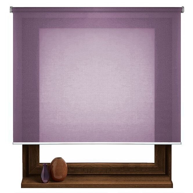 Rulou textil Classic Design, NS-5, semi-transparent, culoare fucsia, dimensiuni panza 100 cm x 180 cm