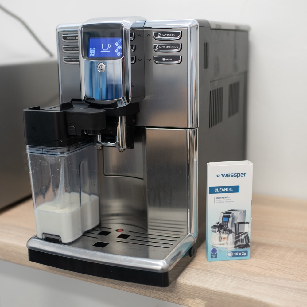Pastilles de nettoyage Wessper CleanOil pour machine à café