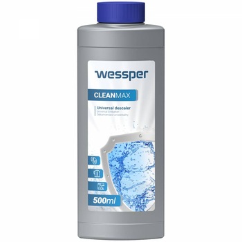 Solutie pentru indepartare calcar din filtru cafea WESSPER, 0,5 L Solutie pentru indepartare calcar din filtru cafea WESSPER, 0,5 L