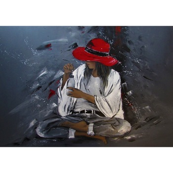 Tablou, Arlata Word Mag, Dormitor, Living, Portret1271, Rama Lemn, Multicolor,100x70 cm Tablou, Arlata Word Mag, Dormitor, Living, Portret1271, Rama Lemn, Multicolor,100x70 cm