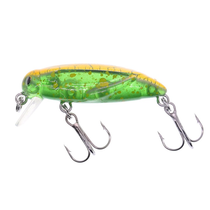 Vobler insecta pescuit la clean si pastrav, Kamatsu Real Hopper 3.7cm, 2gr, Sinking, culoarea 032