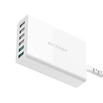 Incarcator USB 60W cu 6 porturi Dual QC3.0 Statie de incarcare desktop Incarcator inteligent Incarcator USB 60W cu 6 porturi Dual QC3.0 Statie de incarcare desktop Incarcator inteligent