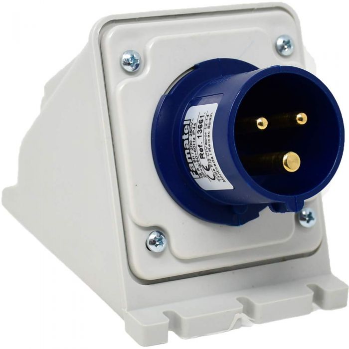 Fisa fixa industriala monofazata Famatel 230V 3 poli 32A 6h IP44
