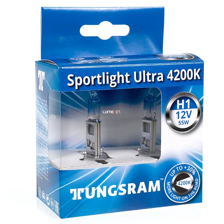 Tungsram Sportlight Ultra +30% H1 4200K 50310SBU 2db/csomag 93097898