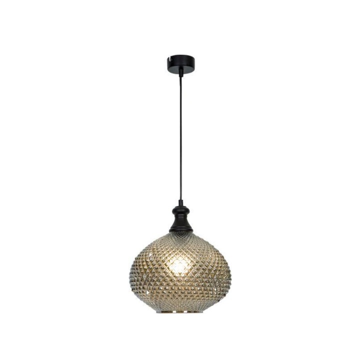 Lustra Viokef, E27, 60W, 220-240V, 290x1400mm, Sticla, Auriu/Negru