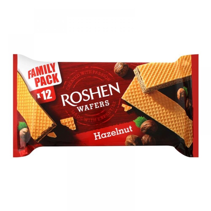 Roshen ostya, 216 g, Mogyorókrém