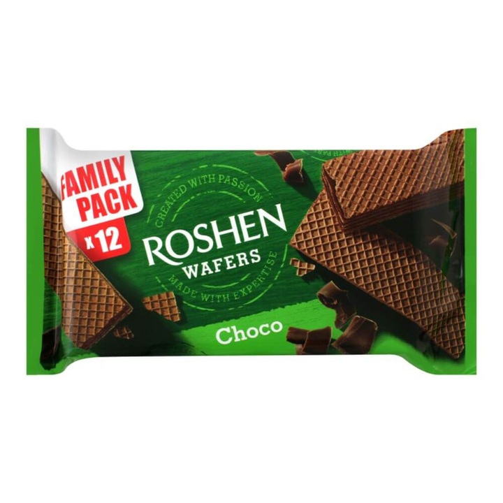 Napolitane Roshen, 216 g, Crema Cacao