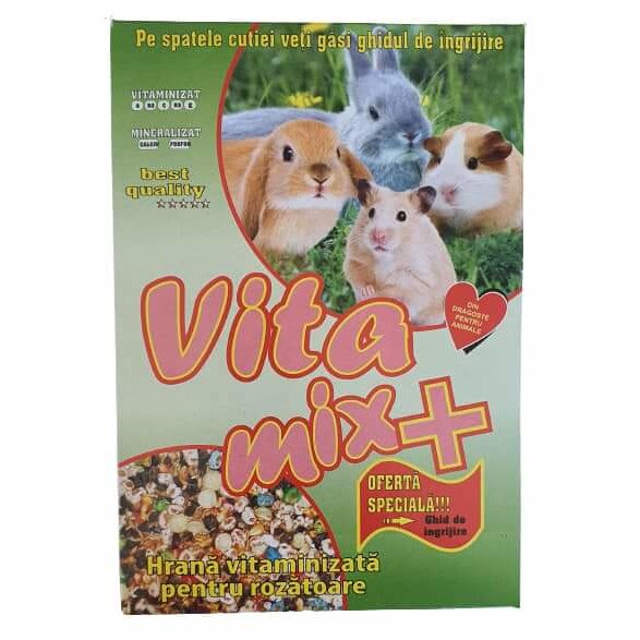 Hrana vitaminizata pentru rozatoare, Vitamix, cutie 400 gr