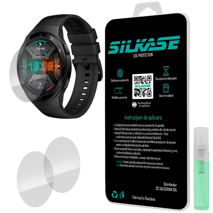 3 db szilikon SILKASE regenerálódó fólia Huawei Watch GT 2e 46mm, Full-display
