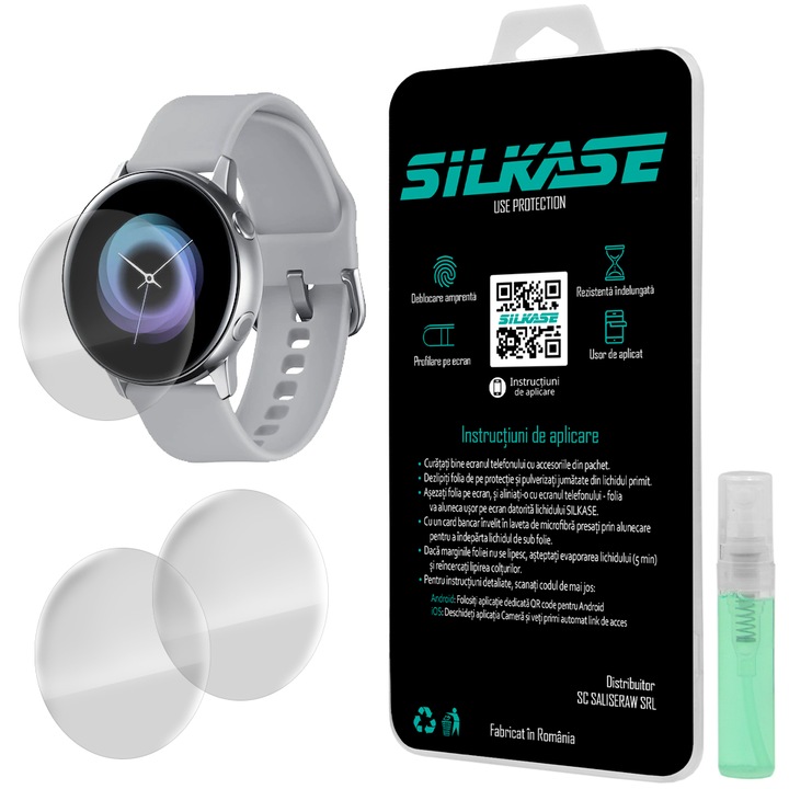 3 db szilikon SILKASE regenerálódó fólia Samsung Watch Active 40mm, Full-display