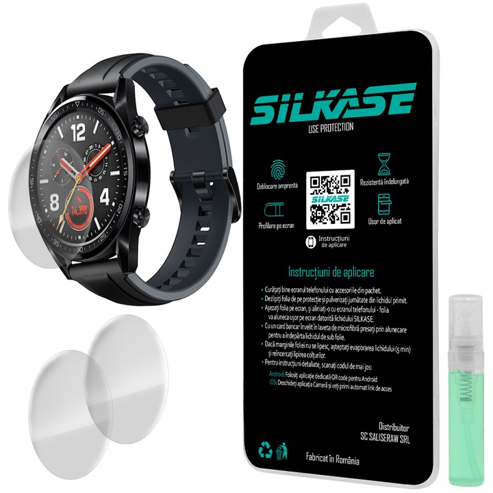 3 db szilikon SILKASE regenerálódó fólia Huawei Watch GT, Full-display