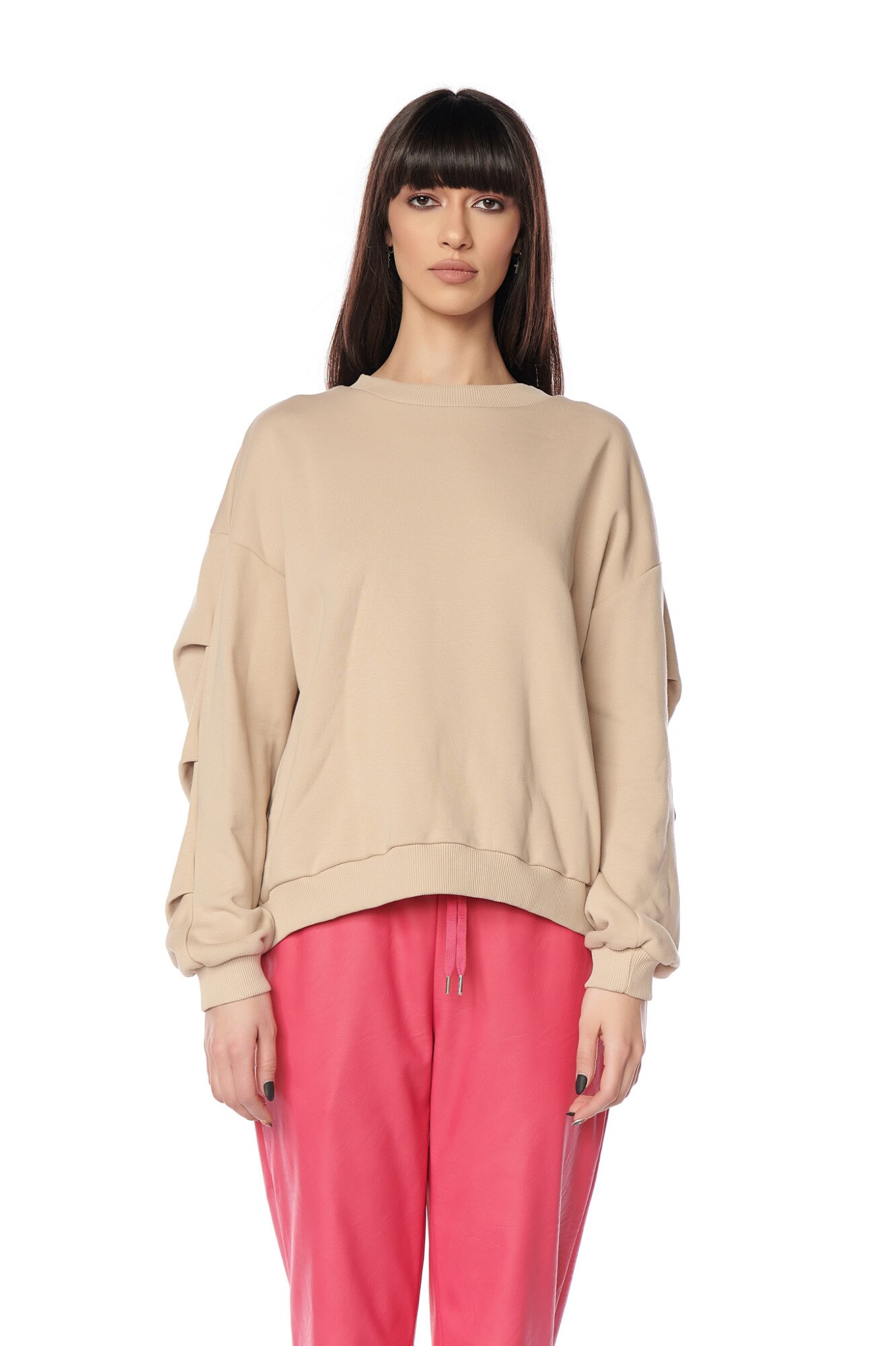 Bulza simpla din bumbac, CuAnna, bej, universal, Bej, One Size